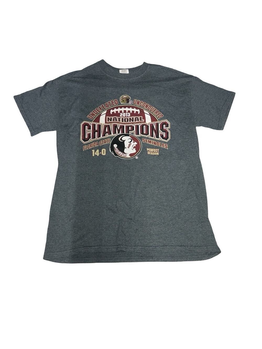 Florida State Seminoles 2013 National Champions Graphic Short Sleeve T Shirt M